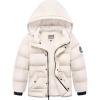 imageWULFUL Kids Winter Coat Detachable Hat Puffer Windbreaker Warm Cotton Jacket