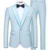 Light Blue- Light Blue Lapel