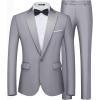 Light Grey- Light Grey Lapel