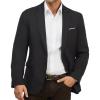 imageWULFUL Mens Casual Sport Coat Blazer Lightweight One Button Suit Jackets BlackNew Small