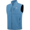imageWULFUL Mens Windproof Lightweight Golf Vest Outerwear with Pockets Softshell Sleeveless Jacket for Running Hiking SportsRoyal Blue