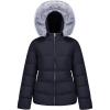 imageWULFUL Womens Winter Coats Warm Lightweight Thicken Puffer Jackets with FauxFur HoodBlack