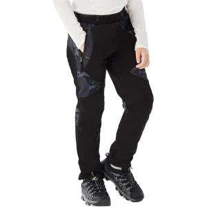 imageWULFUL Kids Waterproof Snow Ski Pants Boys Girls Outdoor Winter Fleece Hiking Insulated Snowboard PantsBlack  Camo