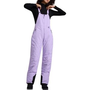 imageWULFUL Womens Insulated Snow Bibs Waterproof Winter Ski Pants Snowboarding OverallsPurple