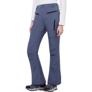 imageWULFUL Womens Snow Ski Pants Waterproof Insulated Fleece Lined Winter Softshell Hiking PantsGrey