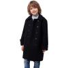imageWULFUL Boys Double Breasted Wool Trench Coat Winter Pea CoatBlack