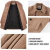 imageWULFUL Boys Double Breasted Wool Trench Coat Winter Pea CoatBrown