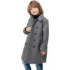 imageWULFUL Boys Double Breasted Wool Trench Coat Winter Pea CoatGrey