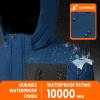 imageWULFUL Boys Waterproof Ski Jacket Kids Winter Snow Coat OutdoorAqua