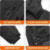 imageWULFUL Boys Waterproof Ski Jacket Kids Winter Snow Coat OutdoorBlack