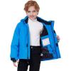 imageWULFUL Boys Waterproof Ski Jacket Kids Winter Snow Coat OutdoorBlue