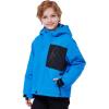 imageWULFUL Boys Waterproof Ski Jacket Kids Winter Snow Coat OutdoorBlue