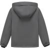 imageWULFUL Boys Waterproof Ski Jacket Kids Winter Snow Coat OutdoorDark Grey