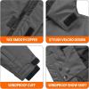 imageWULFUL Boys Waterproof Ski Jacket Kids Winter Snow Coat OutdoorDark Grey