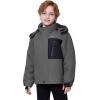 imageWULFUL Boys Waterproof Ski Jacket Kids Winter Snow Coat OutdoorDark Grey