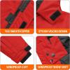 imageWULFUL Boys Waterproof Ski Jacket Kids Winter Snow Coat OutdoorRed