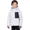 imageWULFUL Boys Waterproof Ski Jacket Kids Winter Snow Coat OutdoorWhite
