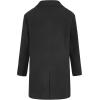 imageWULFUL Boys Wool Coat Single Breasted Trench Coat Winter Pea CoatBlack