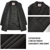 imageWULFUL Boys Wool Coat Single Breasted Trench Coat Winter Pea CoatBlack