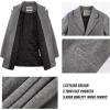 imageWULFUL Boys Wool Coat Single Breasted Trench Coat Winter Pea CoatGrey