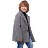 imageWULFUL Boys Wool Coat Single Breasted Trench Coat Winter Pea CoatGrey