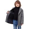 imageWULFUL Boys Wool Coat Single Breasted Trench Coat Winter Pea CoatGrey