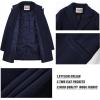 imageWULFUL Boys Wool Coat Single Breasted Trench Coat Winter Pea CoatNavy