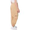 imageWULFUL Girls Casual Cargo Jogger Pants Adjustable WaistKhaki