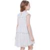 imageWULFUL Girls Sequin Dress Sparkly Party Aline Flutter Neckline DualLayer Holiday Prom Formal Dresses 512YSilver