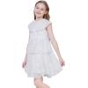 imageWULFUL Girls Sequin Dress Sparkly Party Aline Flutter Neckline DualLayer Holiday Prom Formal Dresses 512YSilver
