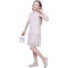 imageWULFUL Girls Sequin Party Dress Sleeveless Aline Swing Holiday Prom Birthday Dresses 512YMulticolorwhite