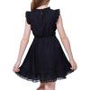 imageWULFUL Girls Summer Dress Sleeveless Ruffle Trim Aline Swing Dress Casual Party 514 YearsBlack