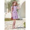 imageWULFUL Girls Summer Dress Sleeveless Ruffle Trim Aline Swing Dress Casual Party 514 YearsPurple