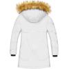 imageWULFUL Girls Winter Coats Outerwear Down Puffer Jacket Waterproof with Warm Fur HoodWhite0009