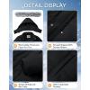 imageWULFUL Girls Winter Long Coats Hooded Parka Kids Warm Puffer JacketBlack