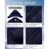 imageWULFUL Girls Winter Long Coats Hooded Parka Kids Warm Puffer JacketNavy