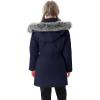 imageWULFUL Girls Winter Long Coats Hooded Parka Kids Warm Puffer JacketNavy