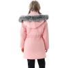 imageWULFUL Girls Winter Long Coats Hooded Parka Kids Warm Puffer JacketPink