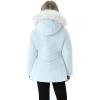 imageWULFUL Girls Winter Parka Coat Long Hooded Waterproof Warm Fleece Puffer JacketLight Blue