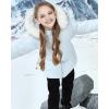 imageWULFUL Girls Winter Parka Coat Long Hooded Waterproof Warm Fleece Puffer JacketLight Blue