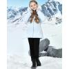 imageWULFUL Girls Winter Parka Coat Long Hooded Waterproof Warm Fleece Puffer JacketLight Blue