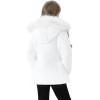 imageWULFUL Girls Winter Parka Coat Long Hooded Waterproof Warm Fleece Puffer JacketWhite