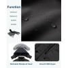 imageWULFUL Girls Winter Parka Coat Long Waterproof Warm Fleece Puffer JacketBlack