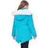 imageWULFUL Girls Winter Parka Coat Long Waterproof Warm Fleece Puffer JacketBlue