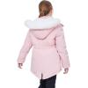 imageWULFUL Girls Winter Parka Coat Long Waterproof Warm Fleece Puffer JacketPink