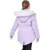 imageWULFUL Girls Winter Parka Coat Long Waterproof Warm Fleece Puffer JacketPurple