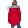 imageWULFUL Girls Winter Parka Coat Long Waterproof Warm Fleece Puffer JacketWine Red