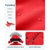 imageWULFUL Girls Winter Parka Coat Long Waterproof Warm Fleece Puffer JacketWine Red
