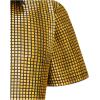 imageWULFUL Kids Boys Disco Shirt Sequins Button Down Shirts 70s Party CostumeGold0279