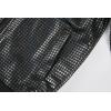 imageWULFUL Kids Boys Girls Fashion Hoodies 70s Disco Costume Party Sequin Metallic Sweatshirts with PocketBlack
